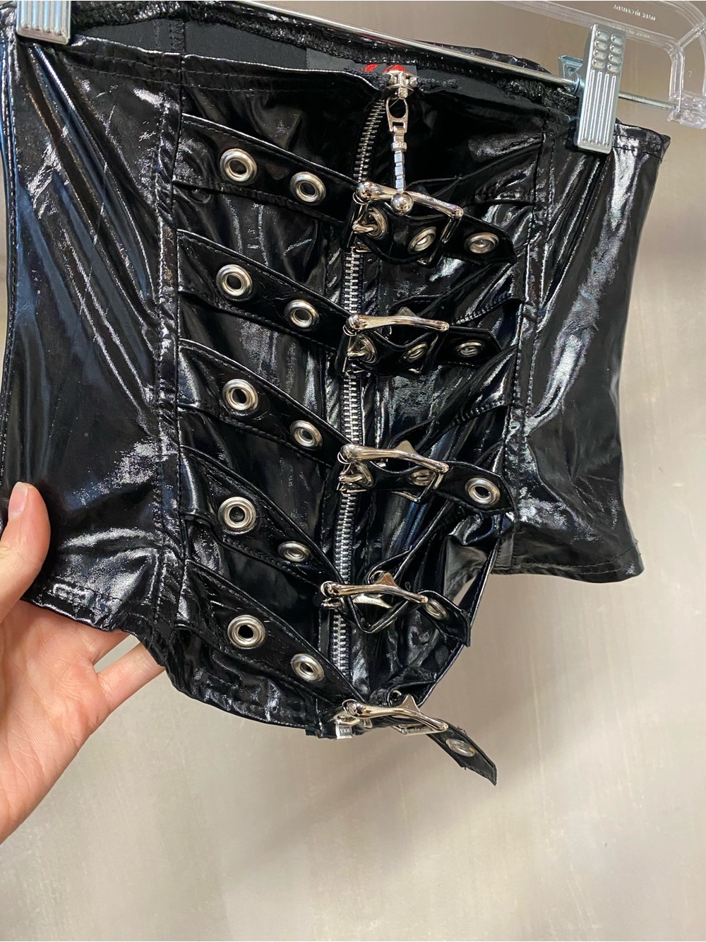 Gothic PVC waist cincher